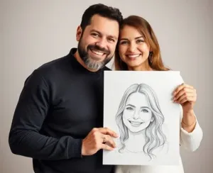 Soulmate Sketch review image showing digital portrait and compatibility reading